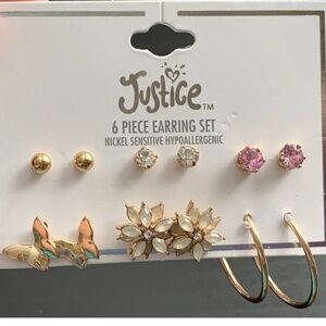 Earrings Set 6 Pairs Hypoallergenic NEW